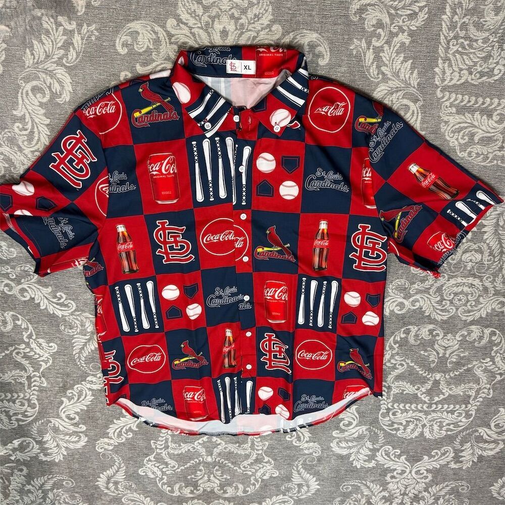 St. Louis Cardinals Hawaiian Shirt XL Multi-Color Unisex MLB Baseball
